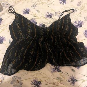 Volcom Black and Gold Tank Top